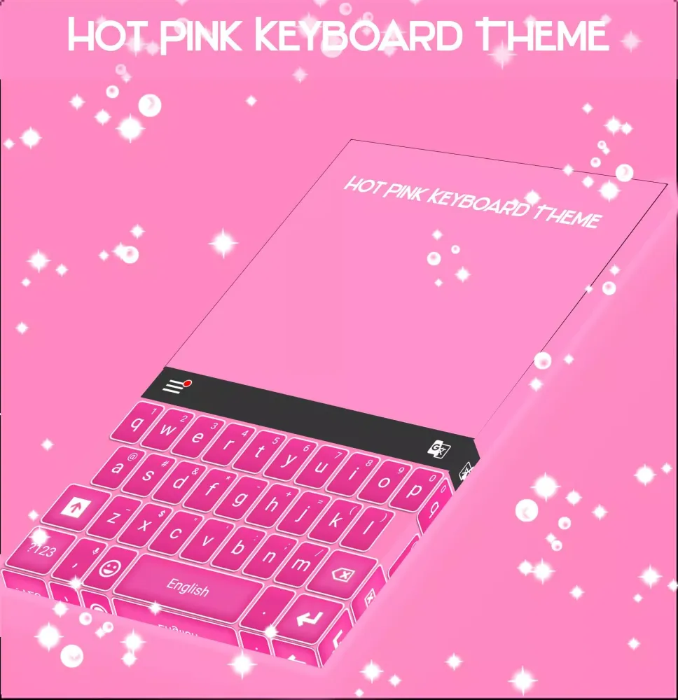 Hot Pink Keyboard Theme应用截图