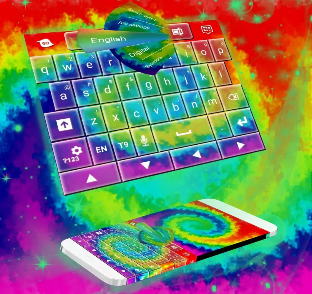 Crayon Color Keyboard Theme Screenshots