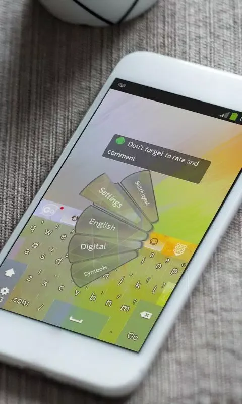 Sunny glass Keyboard Theme Screenshots