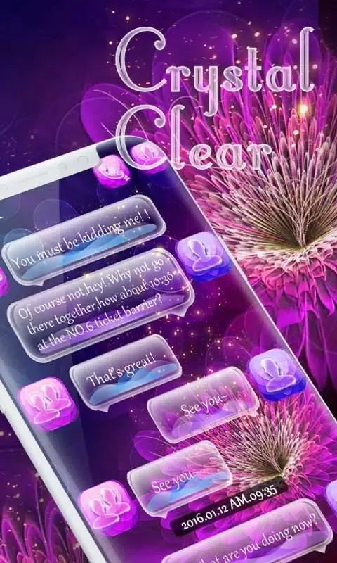 Screenshot di GO SMS CRYSTAL CLEAR THEME