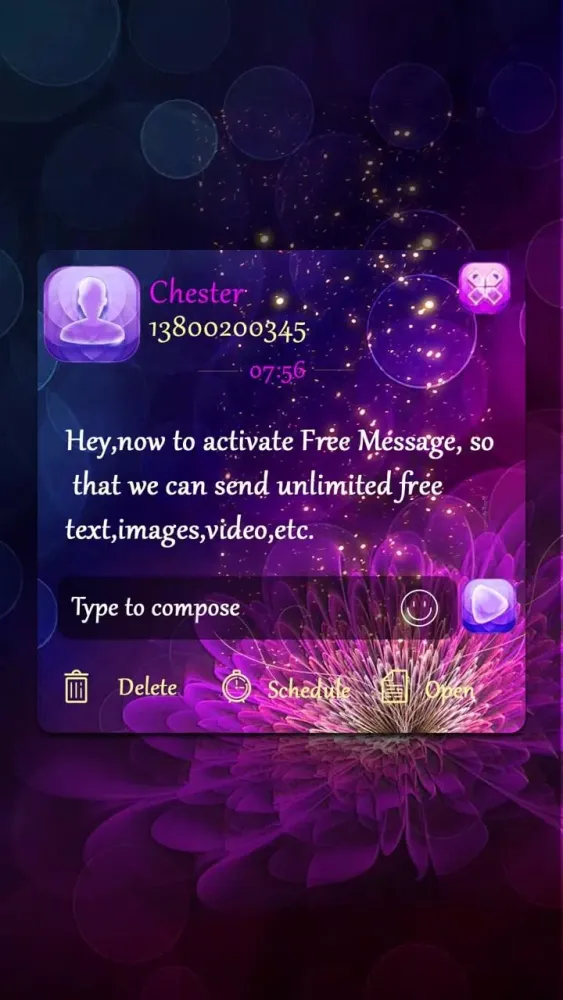 Screenshot di GO SMS CRYSTAL CLEAR THEME
