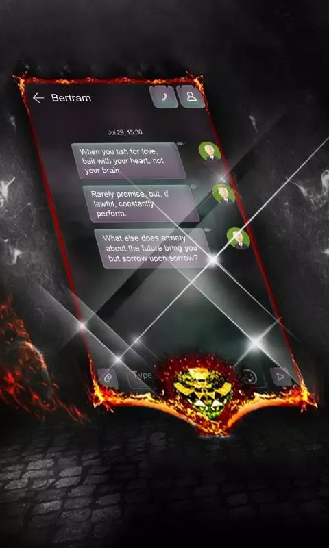 Capturas de pantalla de Dark spiral SMS Layout