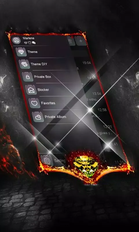 Capturas de pantalla de Dark spiral SMS Layout