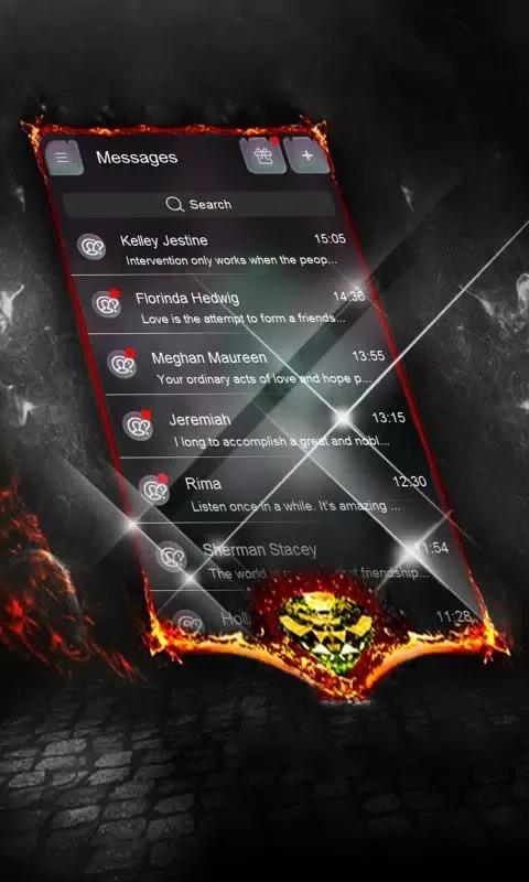 Capturas de pantalla de Dark spiral SMS Layout