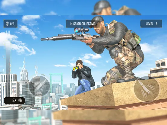3D War Sniper Shooter Games iPad  سکرین شاٹس