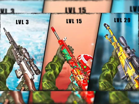 3D War Sniper Shooter Games iPad  سکرین شاٹس