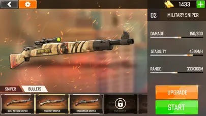3D War Sniper Shooter Games سکرین شاٹس