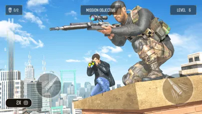 3D War Sniper Shooter Games سکرین شاٹس
