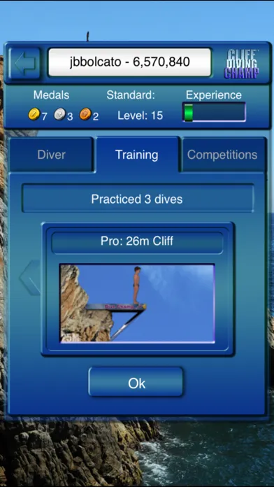 Cliff Diving Champ Screenshots
