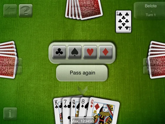 Tangkapan skrin iCardPlayer iPad 
