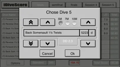 ภาพหน้าจอของ iDiveScore