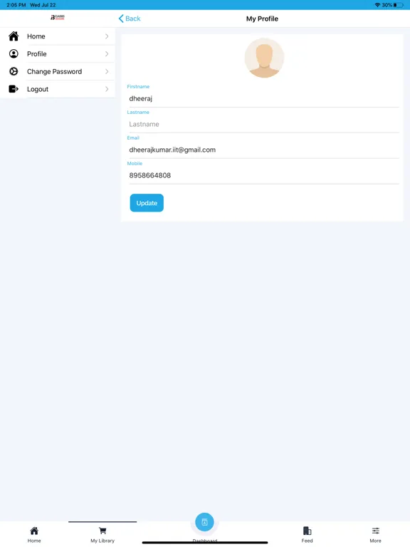 JB Classes Online Test iPad Screenshots