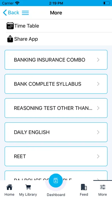 JB Classes Online Test Screenshots