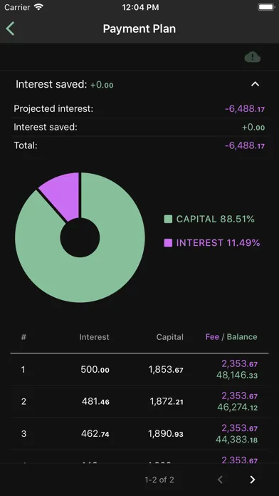 Credit Calculator App Screenshots