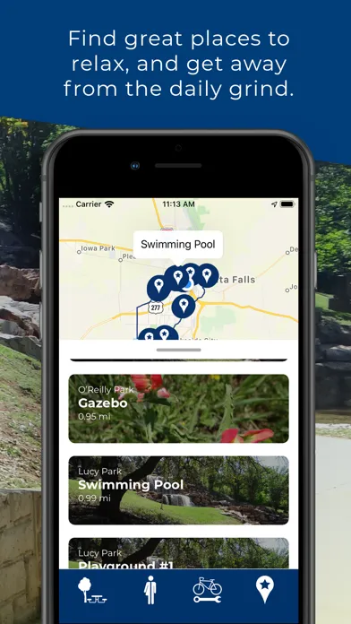 Capturas de tela do Wichita Falls Trails