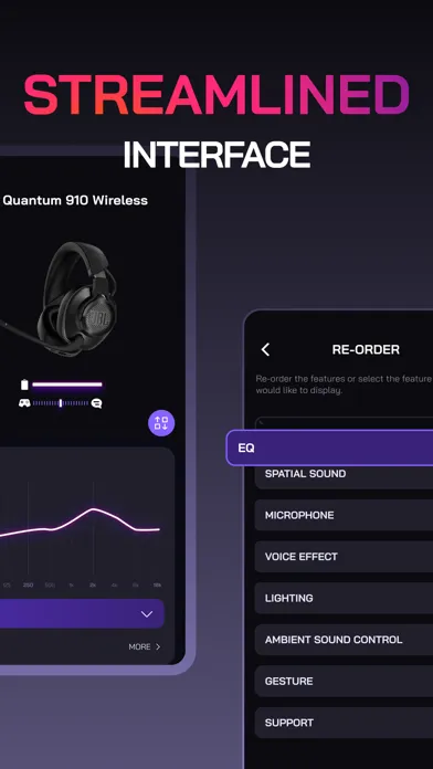 Tangkapan skrin JBL Quantum