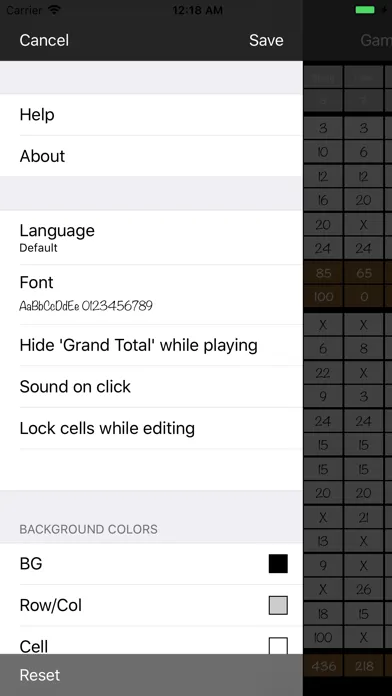 Captures d'écran de Yatzy Scorecard