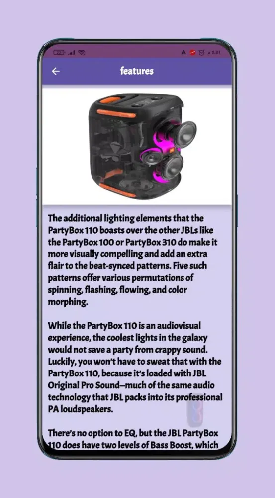 Jbl Partybox 110 Guide Screenshots