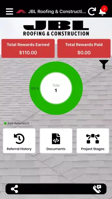 Tangkapan skrin JBL Roofing