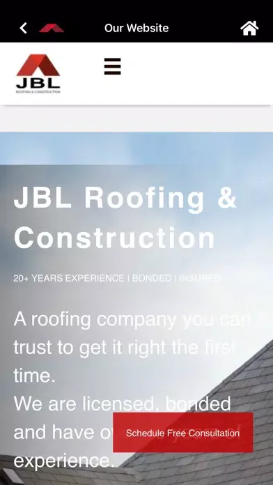 Tangkapan skrin JBL Roofing