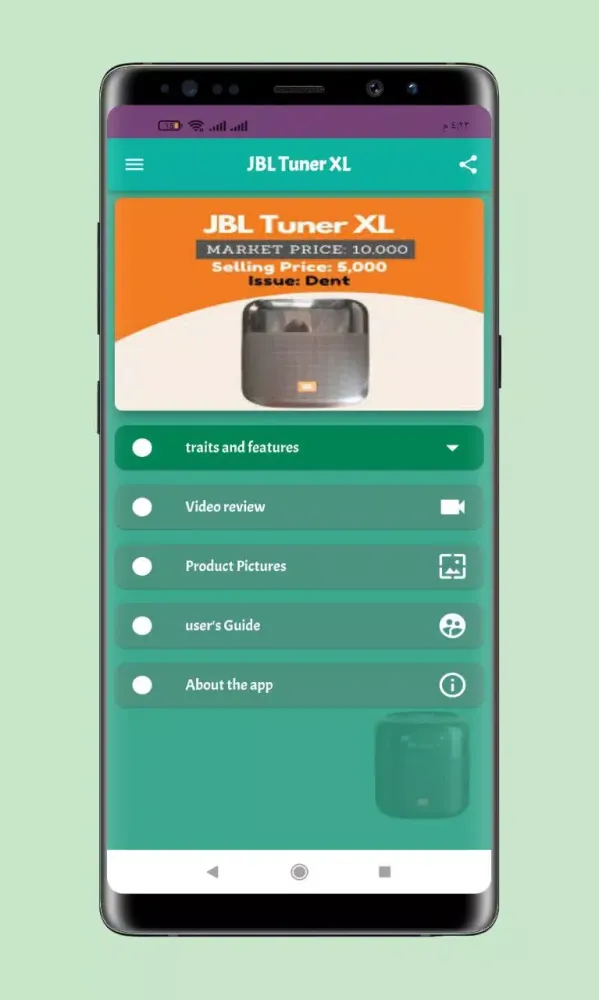 Capturas de tela do Jbl Tuner Xl portable guide