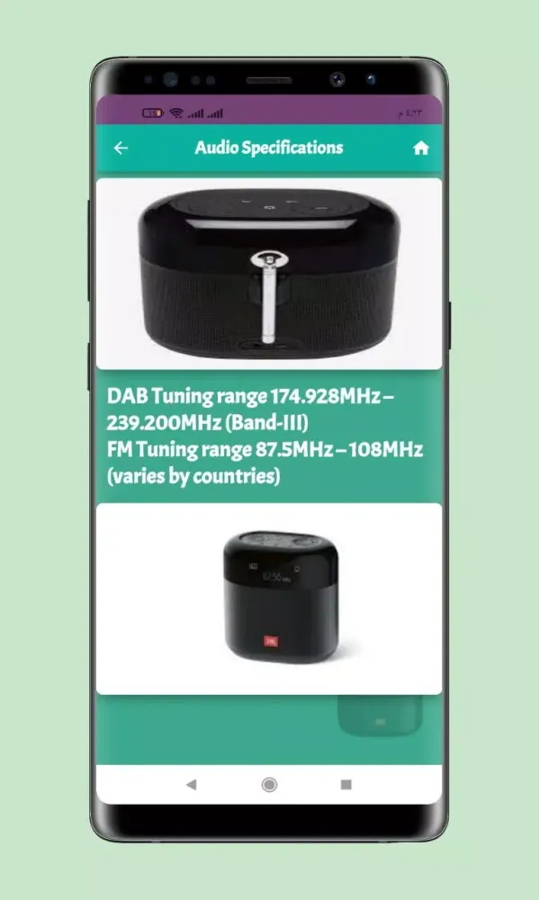 Capturas de tela do Jbl Tuner Xl portable guide