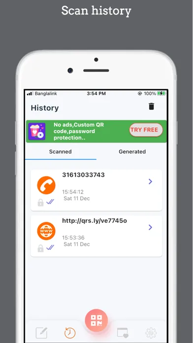 QR scanner - QR code reader . Screenshots