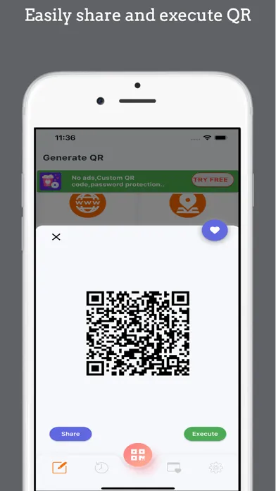 QR scanner - QR code reader . Screenshots