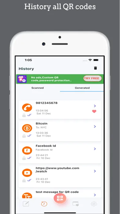 QR scanner - QR code reader . Screenshots