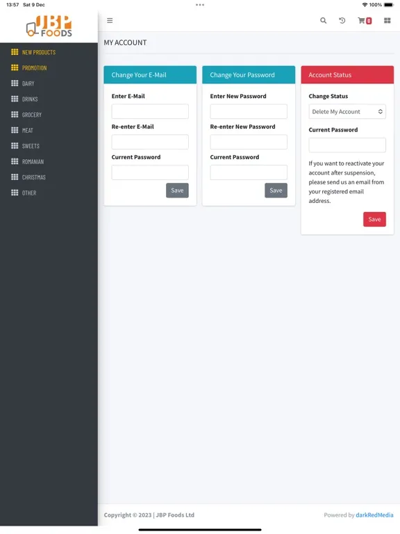 JBP Foods Ltd iPad  Ekran Görüntüleri