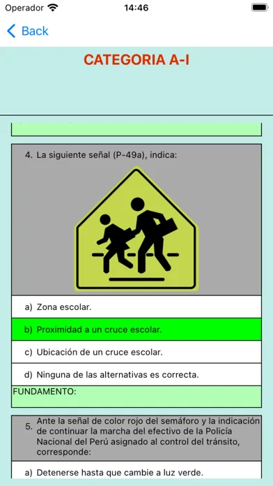 Captures d'écran de Simulacro Examen Peru 2024