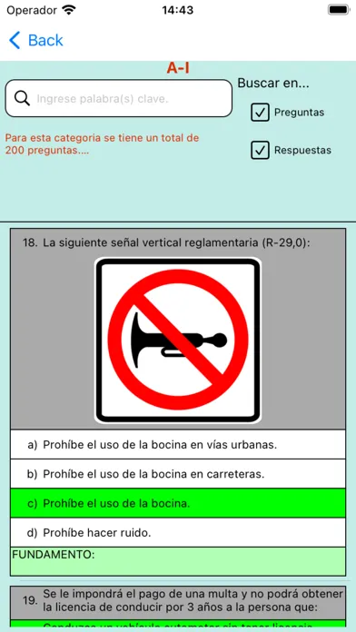 Captures d'écran de Simulacro Examen Peru 2024