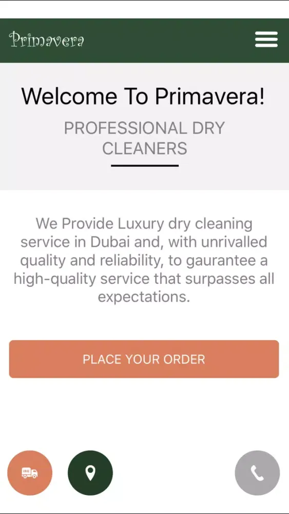 Capturas de tela do Primavera Dry Cleaners