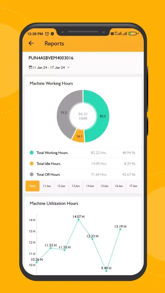 JCB Livelink Mobile App India Screenshots
