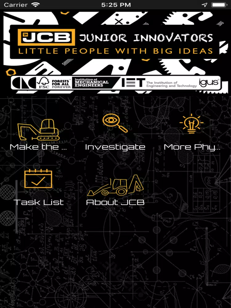 JCB Junior Innovator iPad  स्क्रीनशॉट