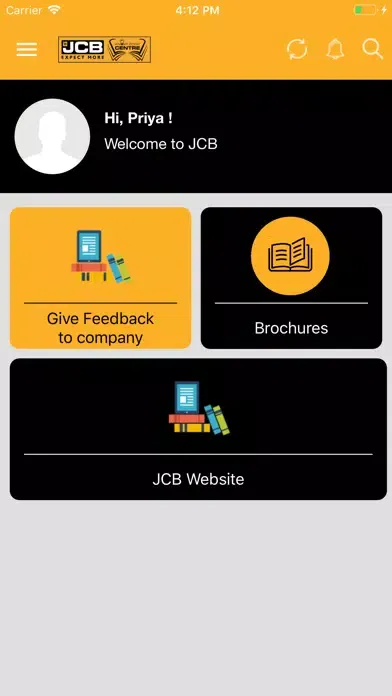JCB Knowledge Center スクリーンショット