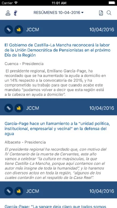 Resúmenes de Prensa JCCM应用截图