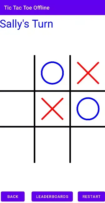 Ảnh chụp màn hình của Tic Tac Toe Offline
