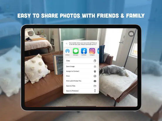 ภาพหน้าจอของ Paired AR iPad 