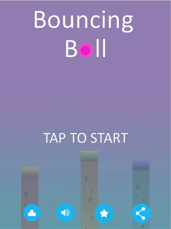 Tangkapan skrin The Bouncing Ball iPad 