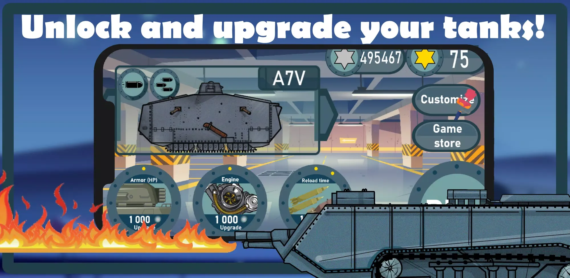 Crazy Tank Race スクリーンショット