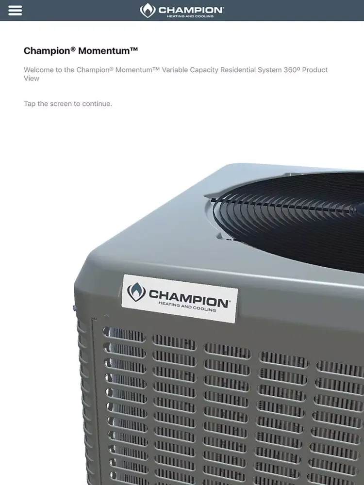 Champion® Momentum™ iPad 应用截图