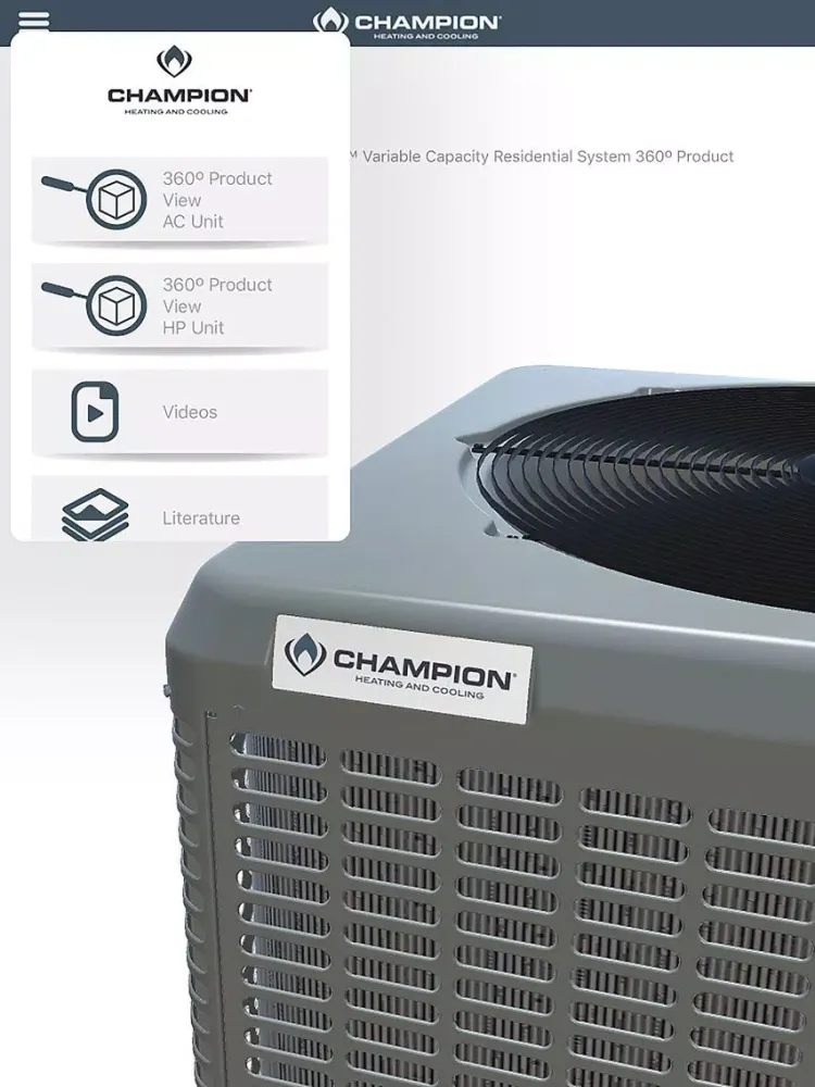Champion® Momentum™ iPad 应用截图