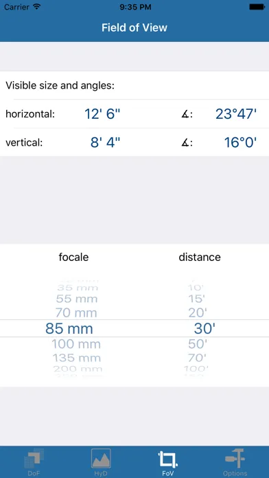 ภาพหน้าจอของ DoF plus