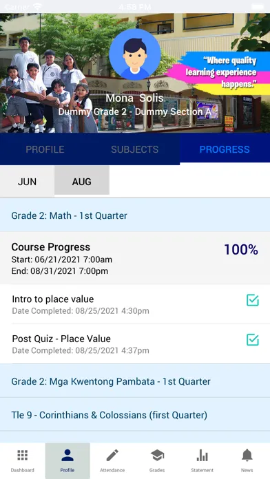 Ảnh chụp màn hình của JCKL Academy Inc.
