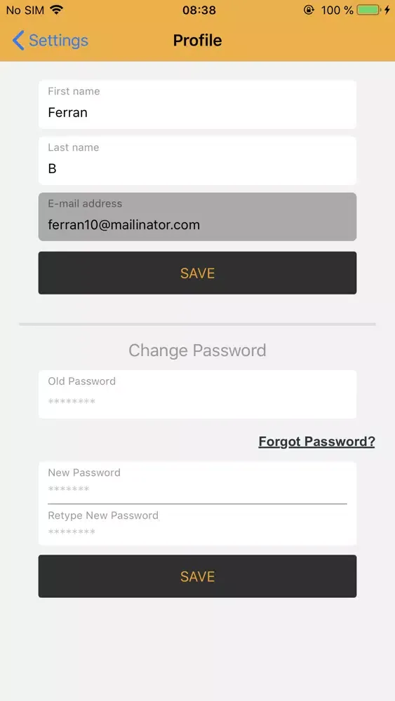 Ảnh chụp màn hình của JCM btConnect