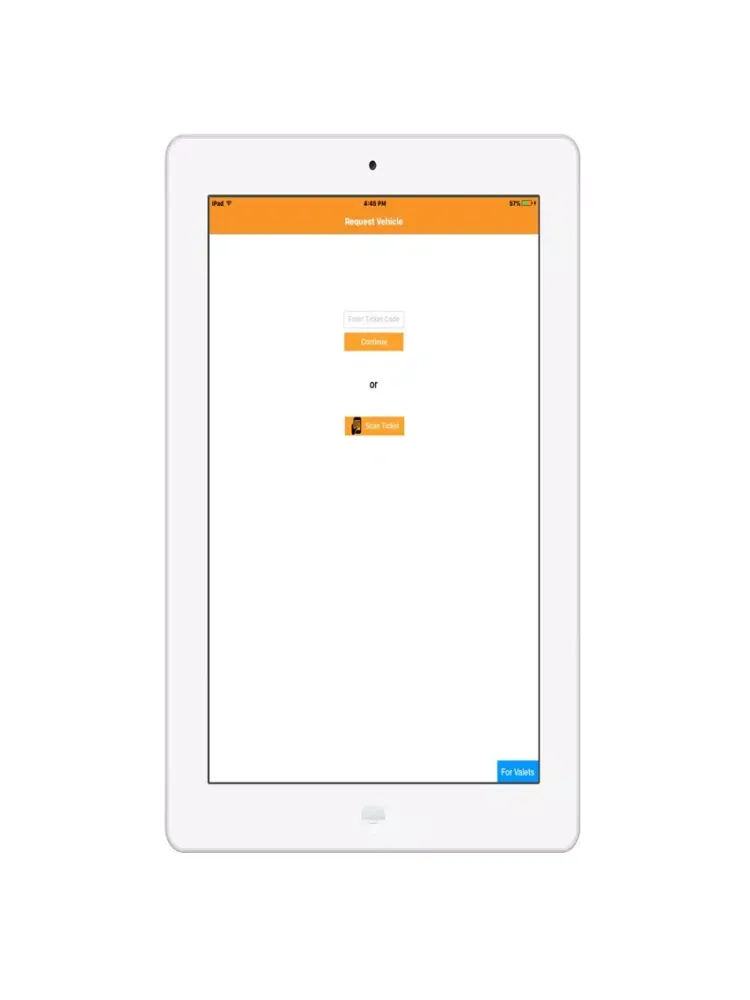 SmartPark-Valet iPad  스크린샷