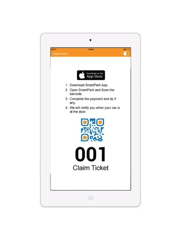 SmartPark-Valet iPad  스크린샷