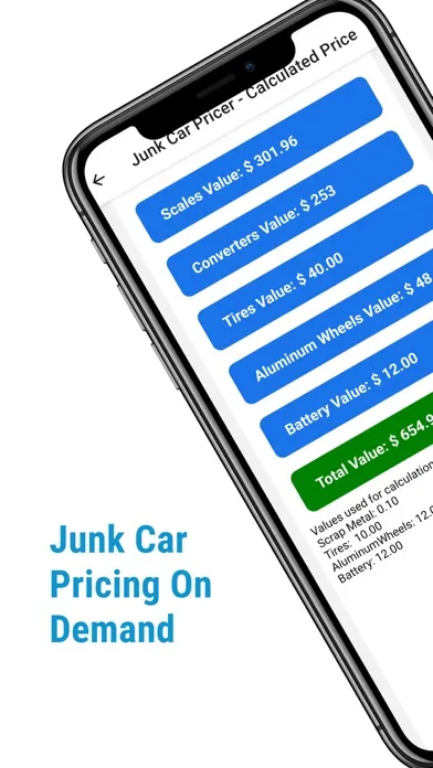 Captures d'écran de Junk Car Pricer