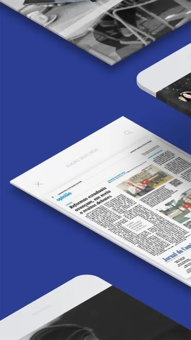 Capturas de tela do Jornal do Comércio